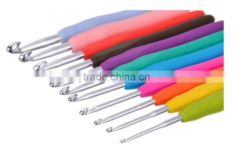 9 Pcs Aluminum Crochet Hook Set , Aluminum hooks