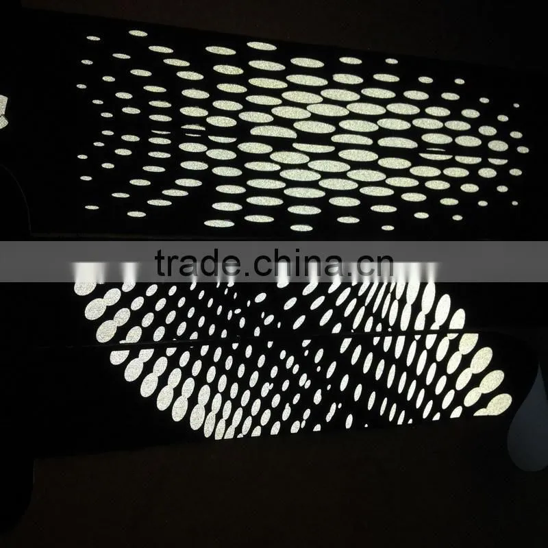 2016 new fantastic 7color rainbow silk screen printing reflective film