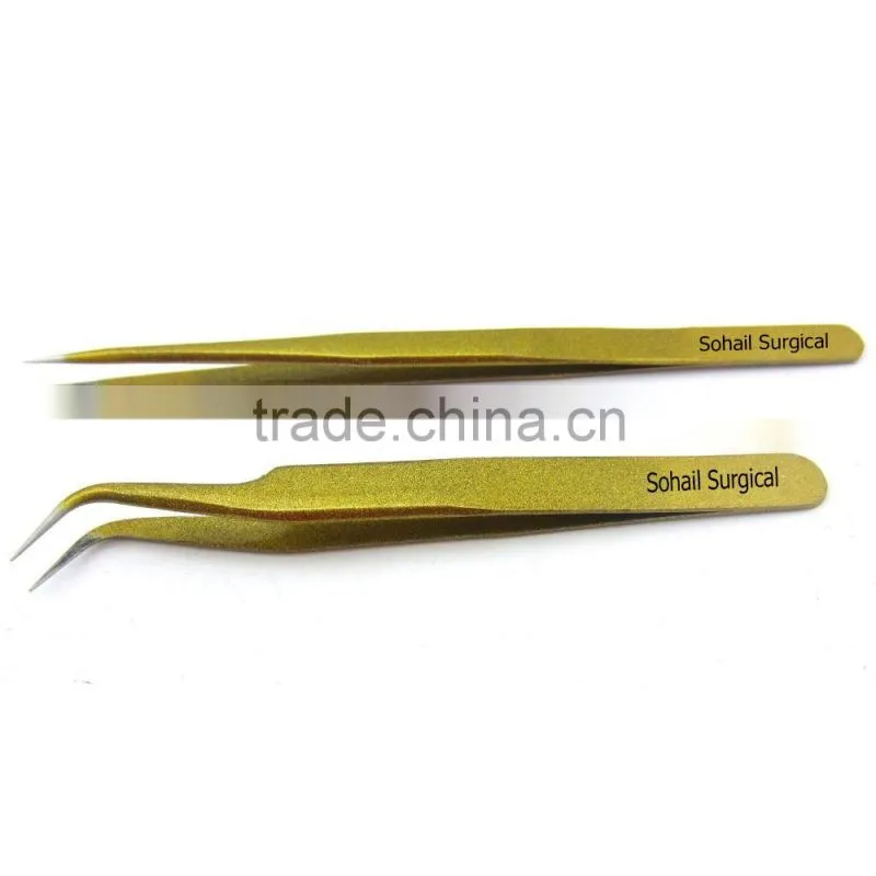 eyelash extension tweezers color
