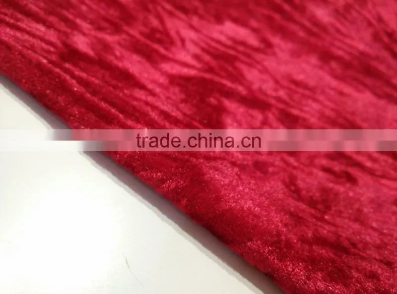 dyed crushed velour fabric
