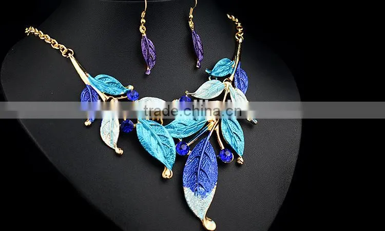 New Women Rhinestone Crystal Necklace Earring Wedding Bridal Jewelry Set