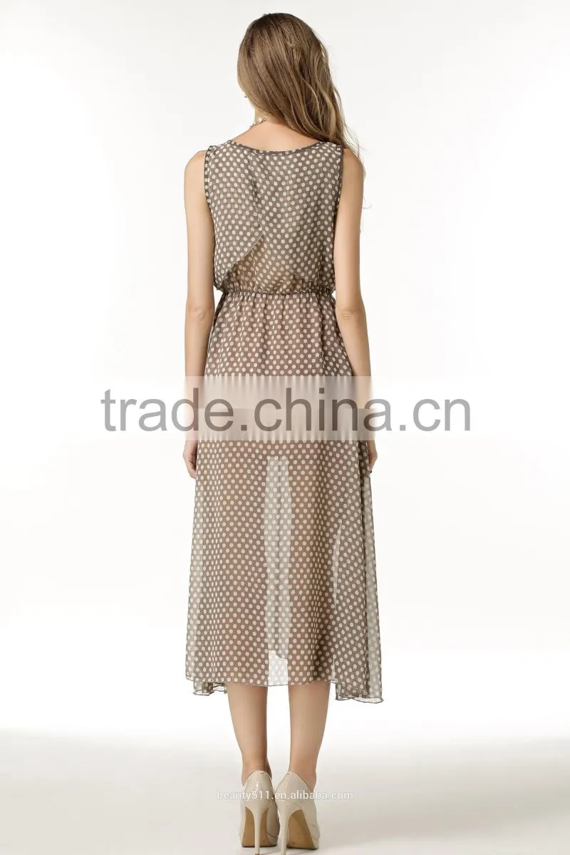hot Sleeveless O-Neck xxl size women Summer Dress Casual Sexy Long Party Dresses For Fat Girls SD60