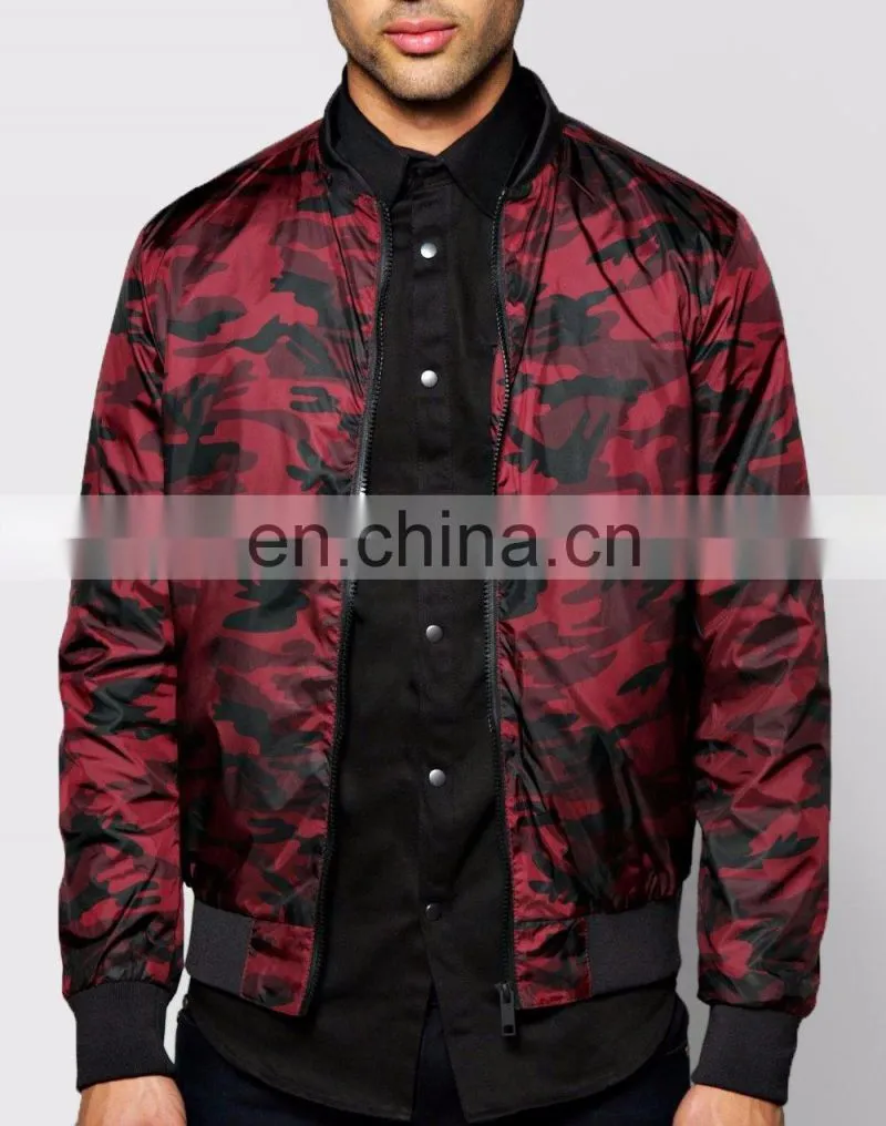 CAMOFLAGE fit CHEAP Bomber jacket, body fit USA winter bomber jacket/OEM service MA1pocket Mens Bomber jacket