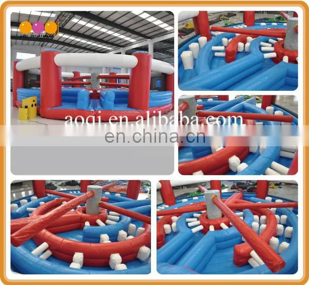 cheap price wipeout obstacle course gaint wipe out game inflatable for sale