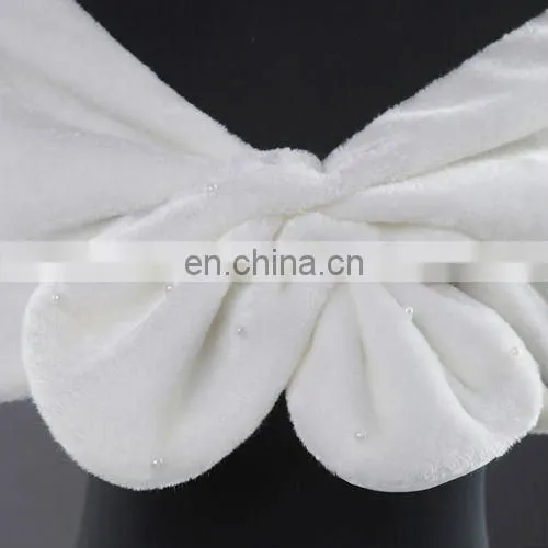 Grace Karin Ladies Faux Fur Elegant Winter White Bridal Wedding Shawls And Wedding Wraps CL2614