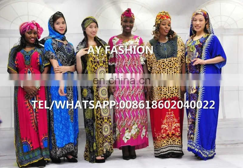 African women beaded dashika kaftan design dress