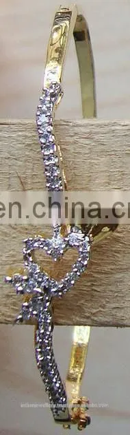 CZ bracelet jewelry manufacturer, cubic zirconia bracelets jewellery exporter