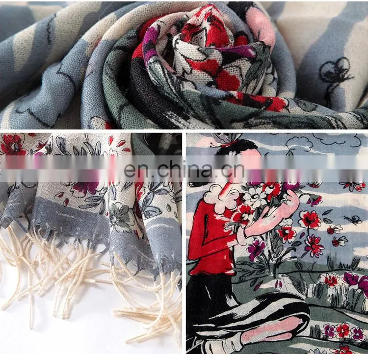 New Women 100% Pashmina Cashmere Scarves Wool Shawl Wrap Long Scarf Stole