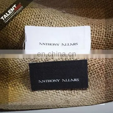 custom private brand printed cotton label for clothing