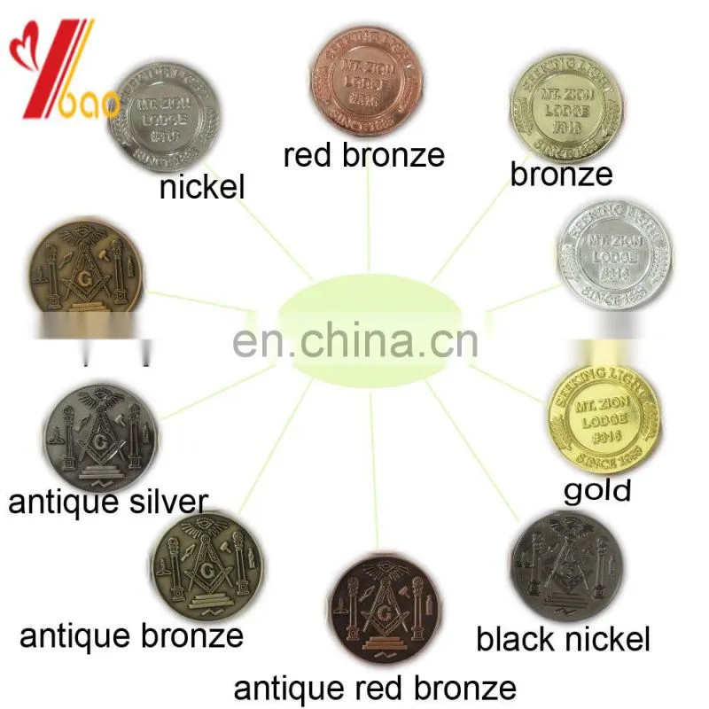 Custom design metal coins/ souvenir coins with gift box
