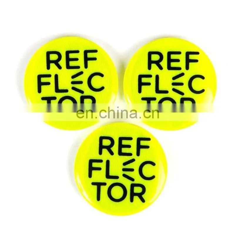 Most Popular Light reflective pin badge custom reflective badge cheap price