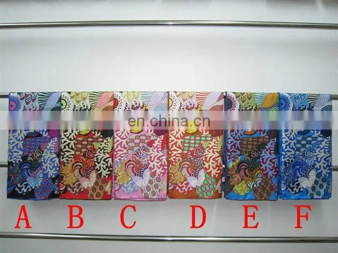 top quality 100% silk double face scarf