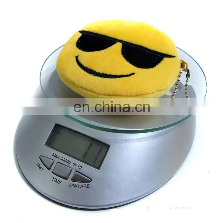 30 styles of creative plush emoji coin purse