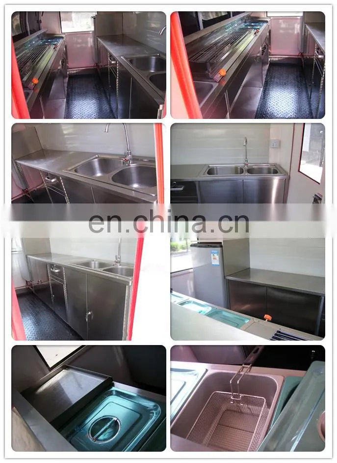 Hot sale motor tricycle food trailer china mobile food cart