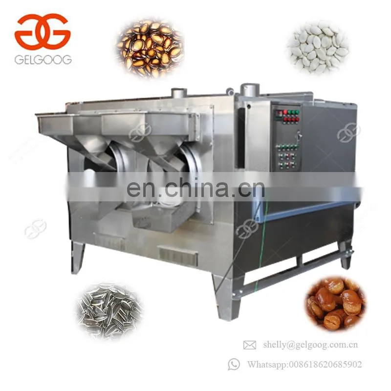 Continuous Pine Nut Sesame Cocoa Bean Pumpkin Seeds Roaster Machinery Hemp Seed Peanut Roasting Machine Price