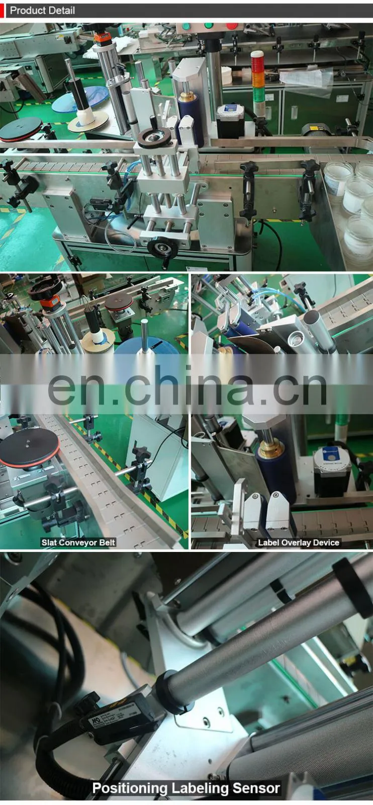 Round Bottle Automatic Positioning Labeling Machine / Wine Bottle Labeler