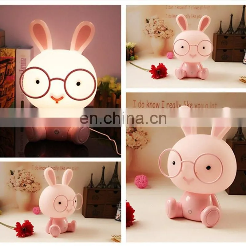 Animal Shape Night Light Cartoon ABS Plastic LED Sleeping Kids Table Night Lamp