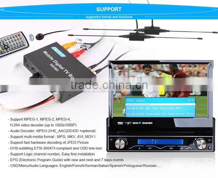 Erisin ES238D HD TV Car Digital TV Box Support MPEG 2