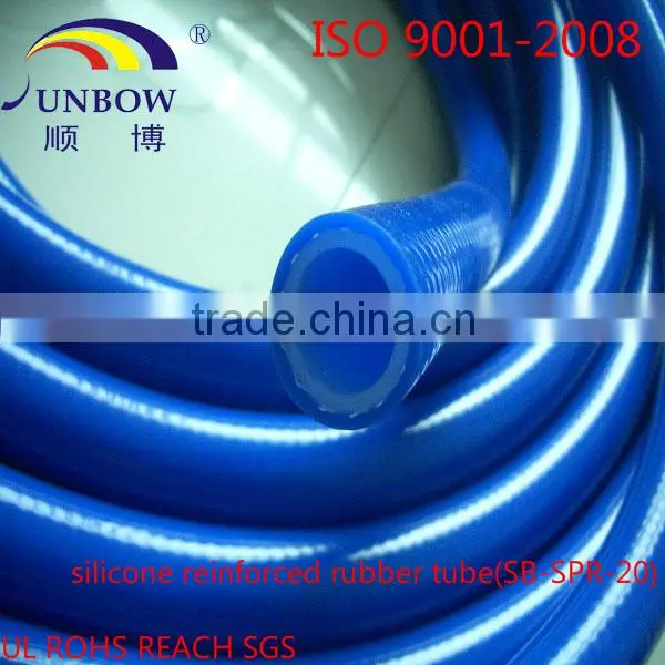 iso 9001-2008 standard food grade woven reinforced silicone rubber hose