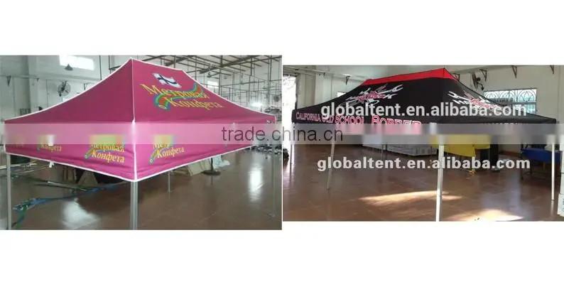 Custom Print Aluminum Pop Up Marquee Tent 3x4.5m ( 10ft X 15 ft), printed canopy & valance