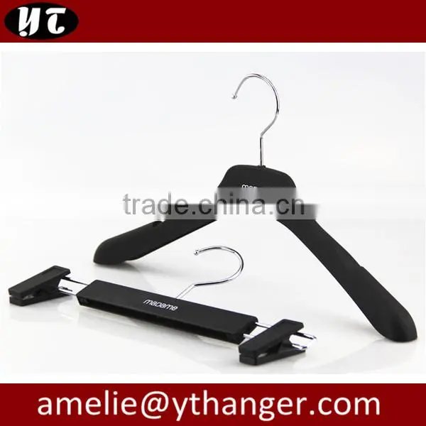 black coathangers high quality soft finish coat hangers