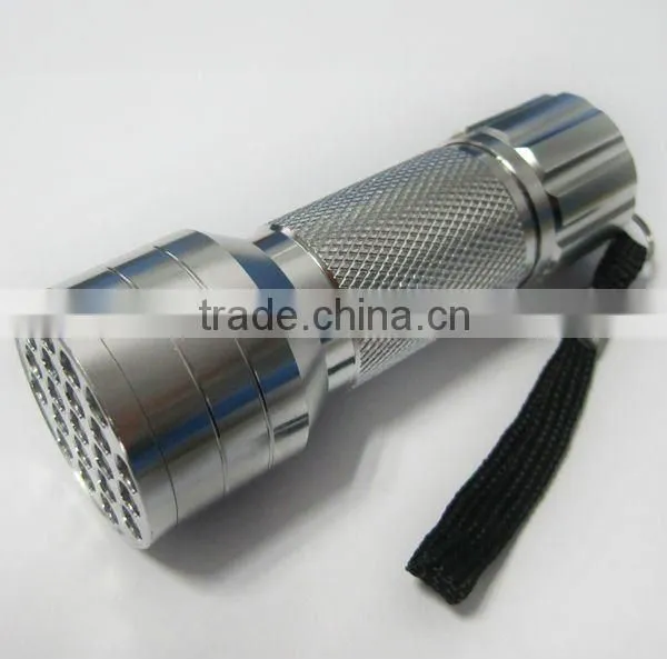 21 led flash aluminum torch