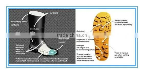 industry working boots for chemical
