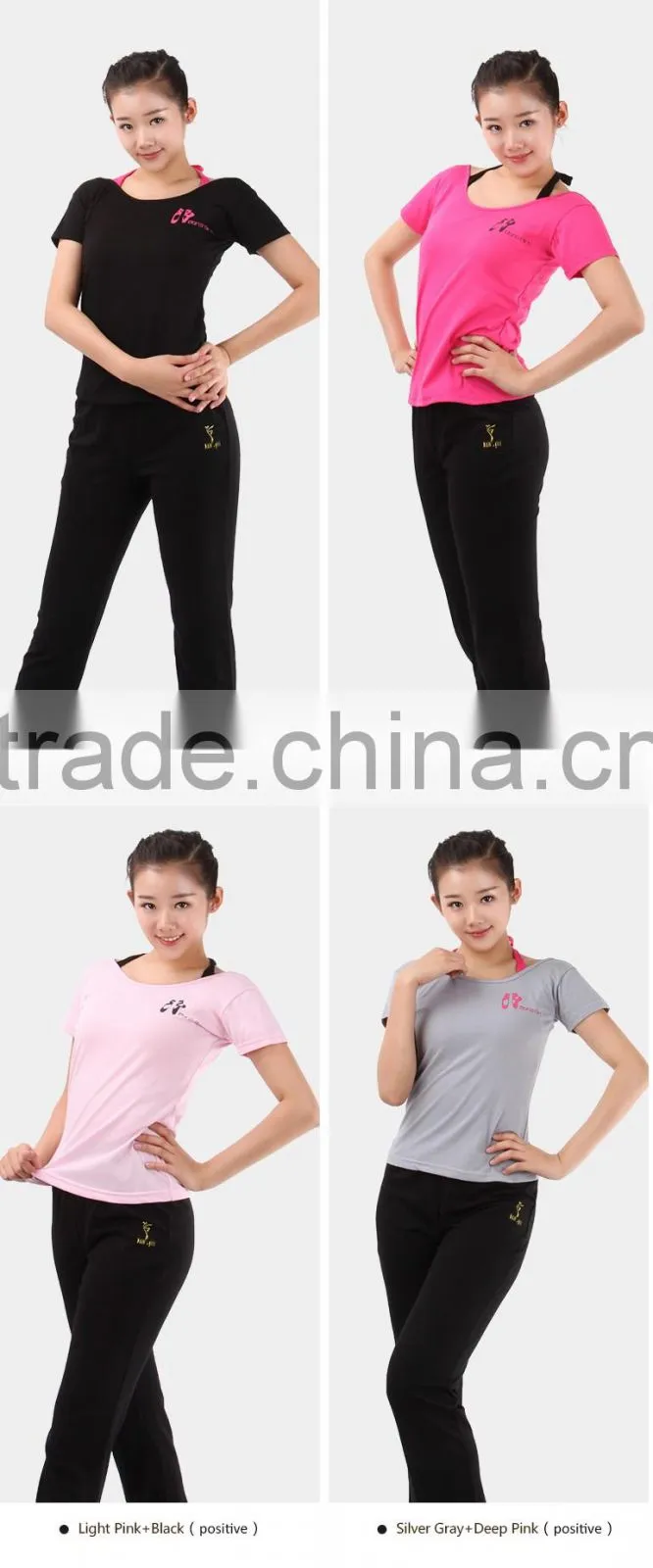 Girls Dance and Sports Tee Shirts, Short Sleeve Dance Tops