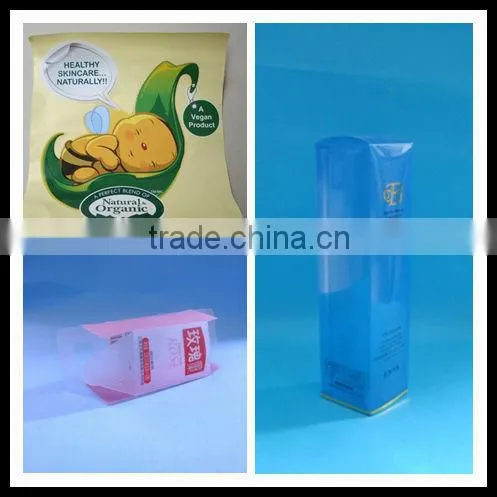 PP cosmetic label,plastic clear label for natural cosmetic