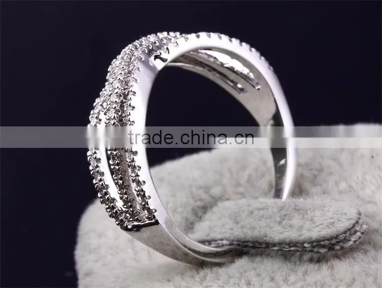 Newest Trend Cubic Zirconia Fine CZ Stones Wholesale Jewelry Setting Wedding Ring