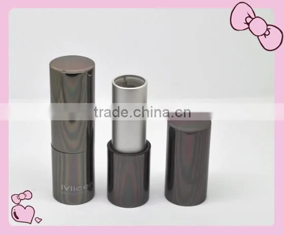 wholesale empty grey color magnet lipstick container