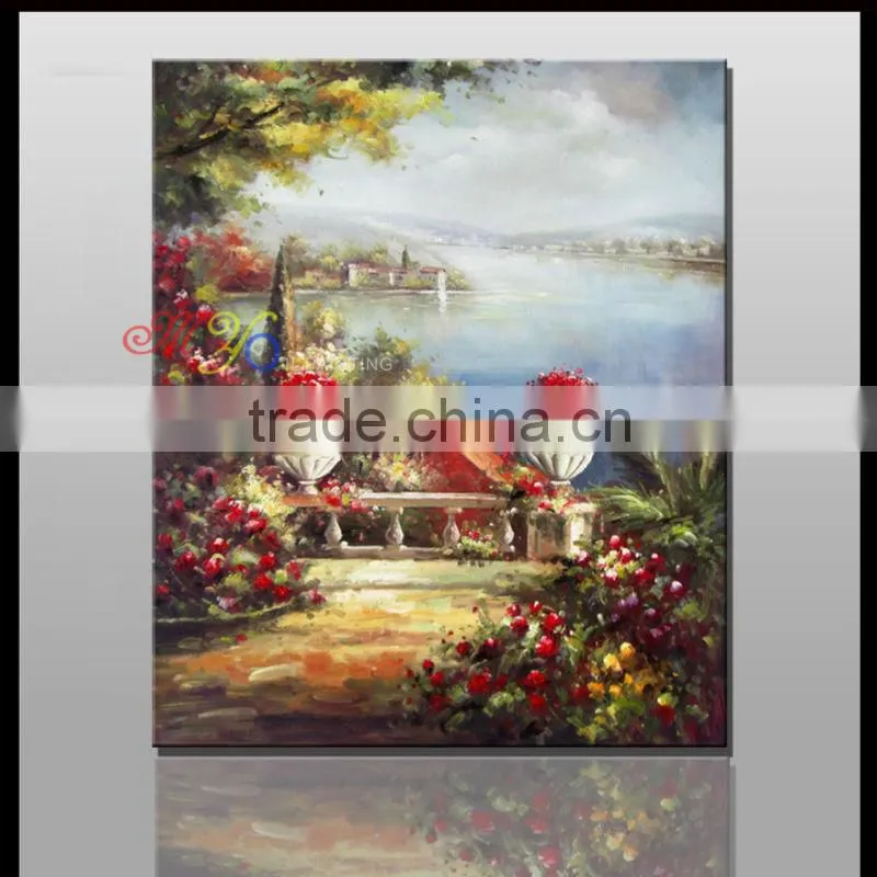 Mediterranean landscape oil paintings YZ-7 high quality home decor Great artwork