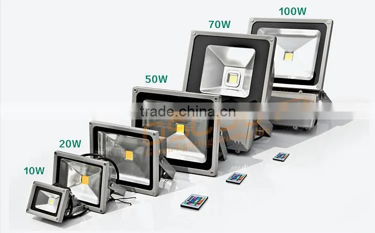 IP65 CE ROHS waterproof RGB 10w led floodlights