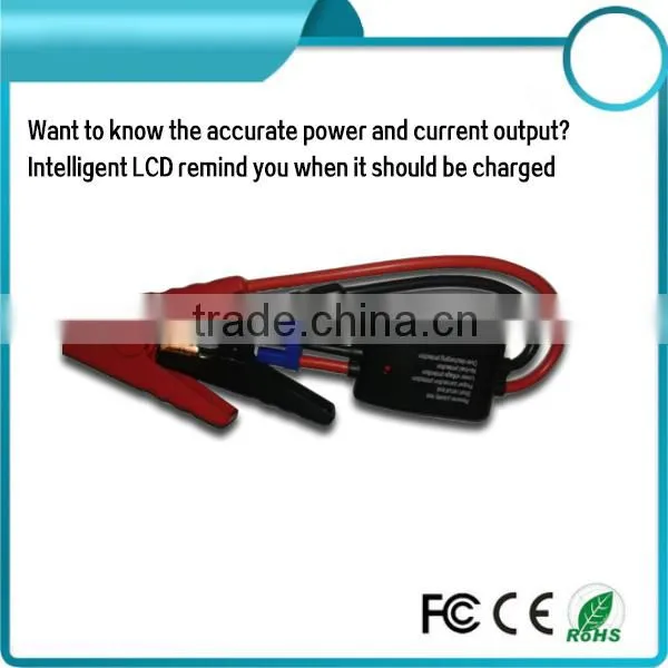 New innovative A3 plus portable back up power bank and car jump starter with Intelligent LCD