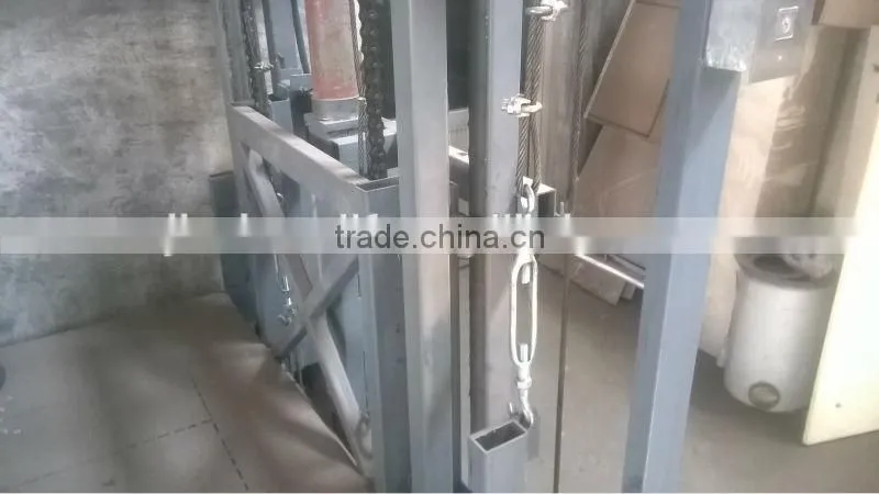 hydraulic guiderail cargo/goods/car lift platform