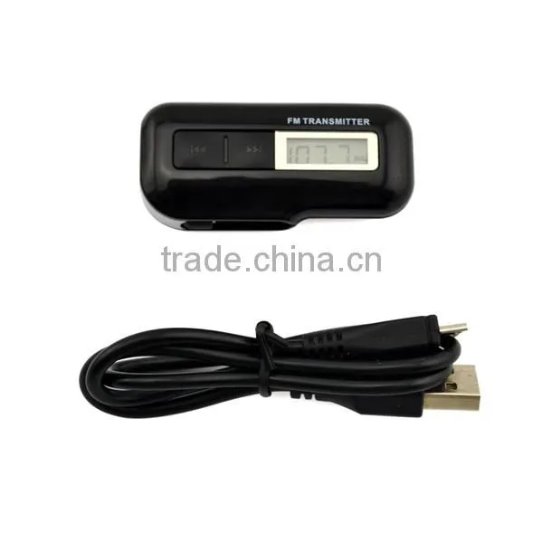 fm transmitter 3.5mm Full frequency, LCD backlight display for cell phone, MP3
