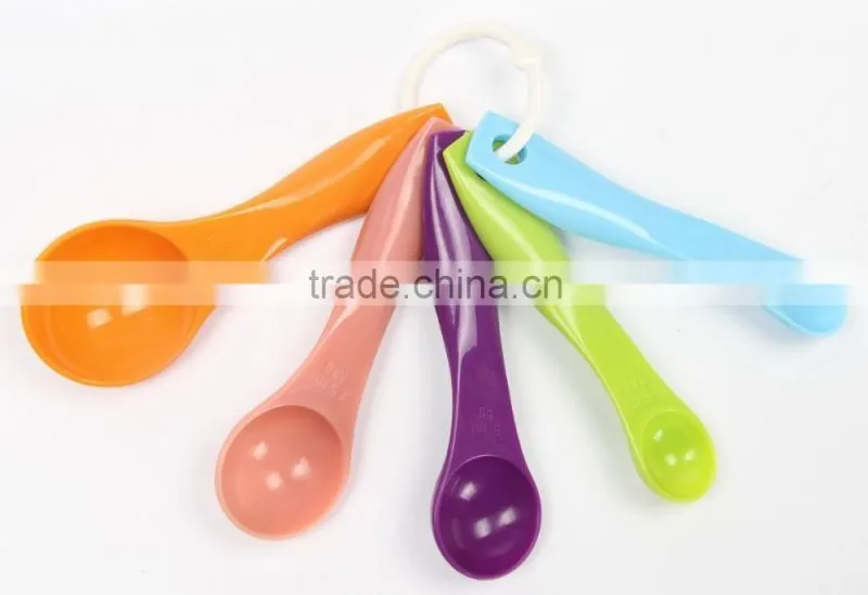 PROMOTIONAL 5PCS 6PCS PLSTIC MEASURE SPOON SET