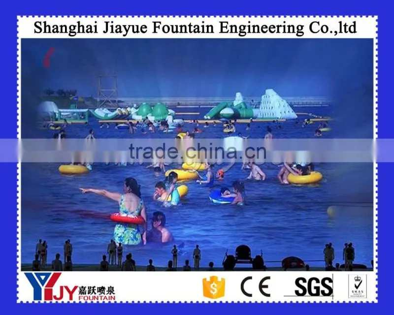 Water curtain movie device nozzle