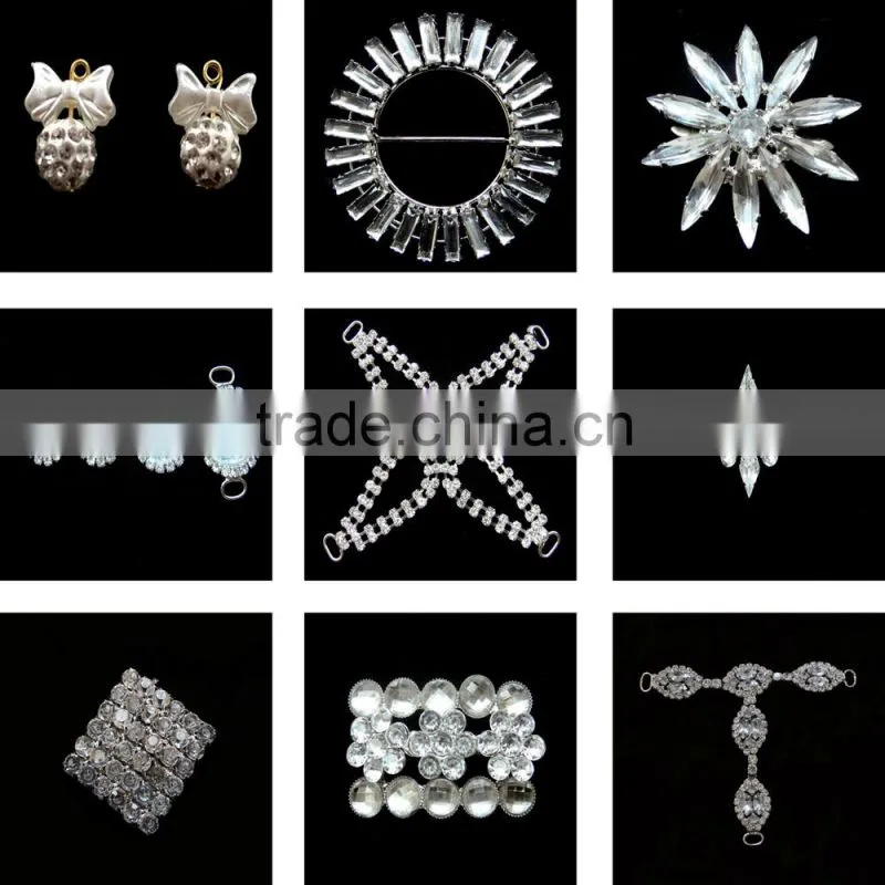 Girls Women Boutique Flower wedding ribbon buckles sliders