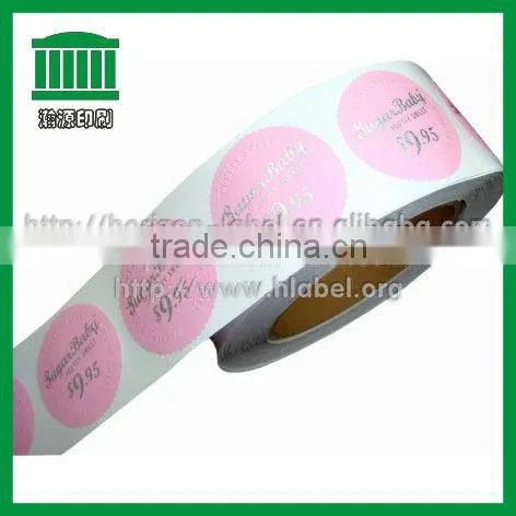 2015 HOT Sale Printing Plastic Sticker with FREE Samples