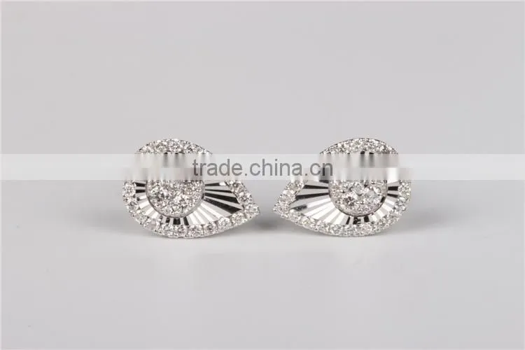 fashion jewelry sets diamond 18 karat gold earrings