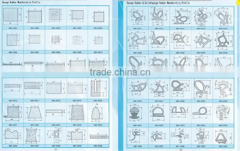 Resdential window & door rubber seal