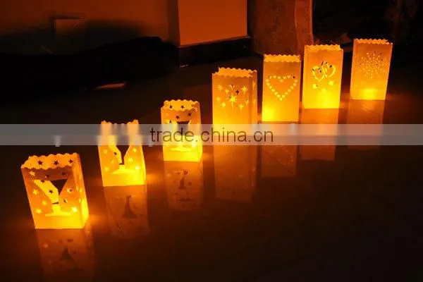 Tea light Holder Luminaria Paper Lantern Candle Bag For Christmas Party Wedding Decoration Products