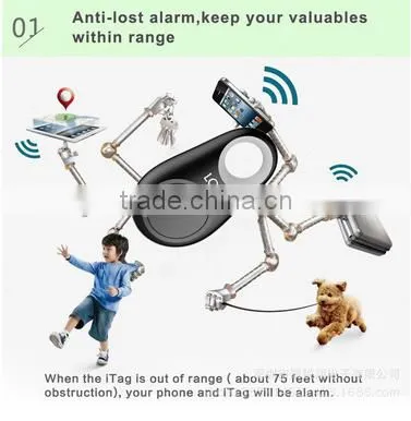 hot selling anti-lost smart bluetooth tracker Child Bag Wallet Key Finder GPS Locator Alarm 4 Colors Newest