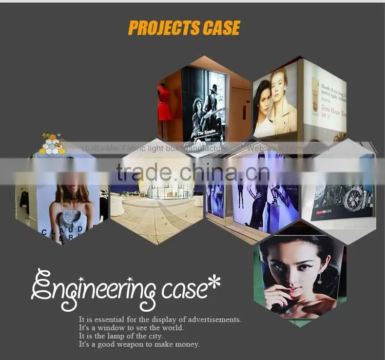 Bestsell Aluminium Textile LED Display Signboard