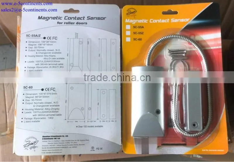E-5continents 5C-63 Hot Sell Roller Shutter Door/Window Magnetic Contact sensor for home alarm