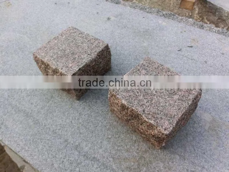 Granite Pavers Red Granite Cube Stone