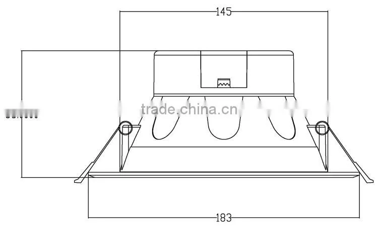 6inch recessed led down light 20W 1900lm CE SAA C-TICK IC-F rating certificated