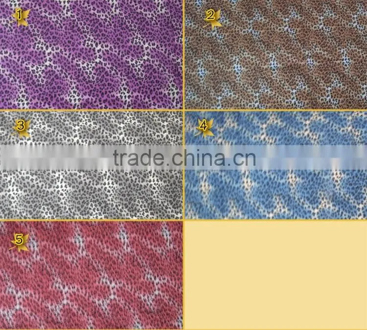 Heat transfer leopard skin pattern design /polyester spandex sublimation print fabric for clothes
