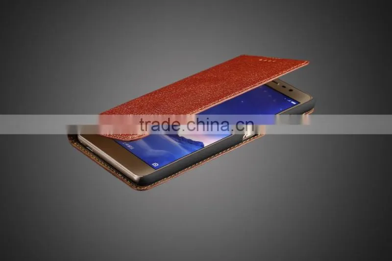 KDS Simple Version Genuine Leather Flip Case for Xiaomi Redmi Note 3 MT-5203